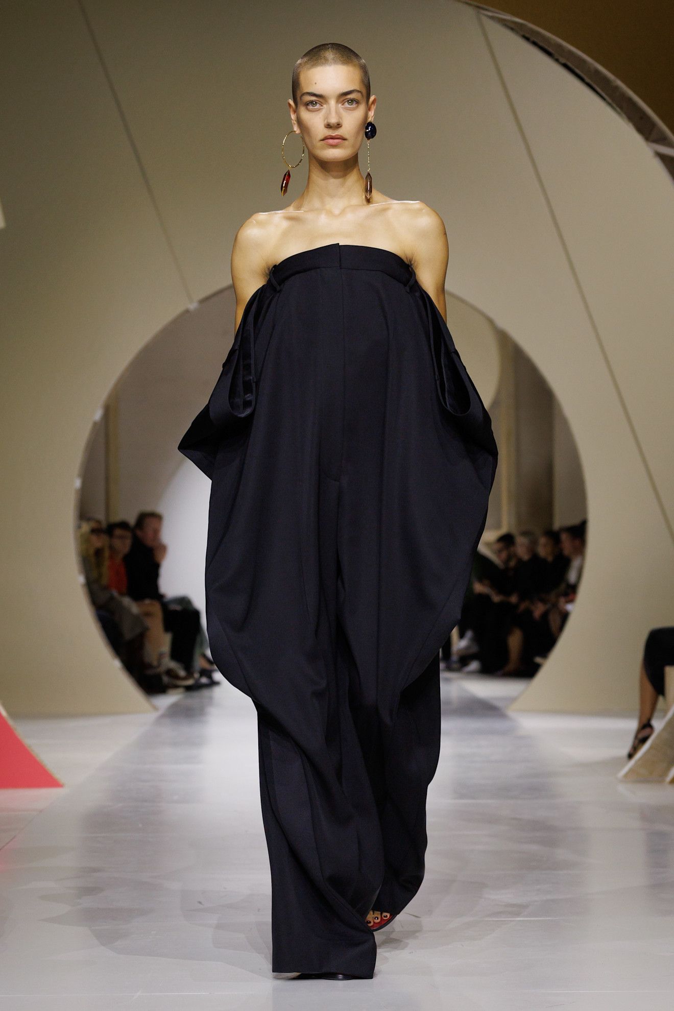 a model walks the givenchy runway.