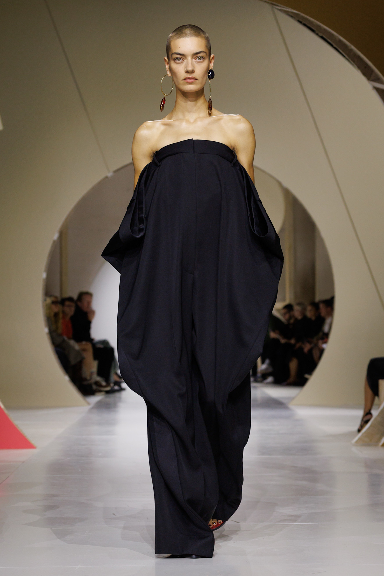 a model walks the givenchy runway.