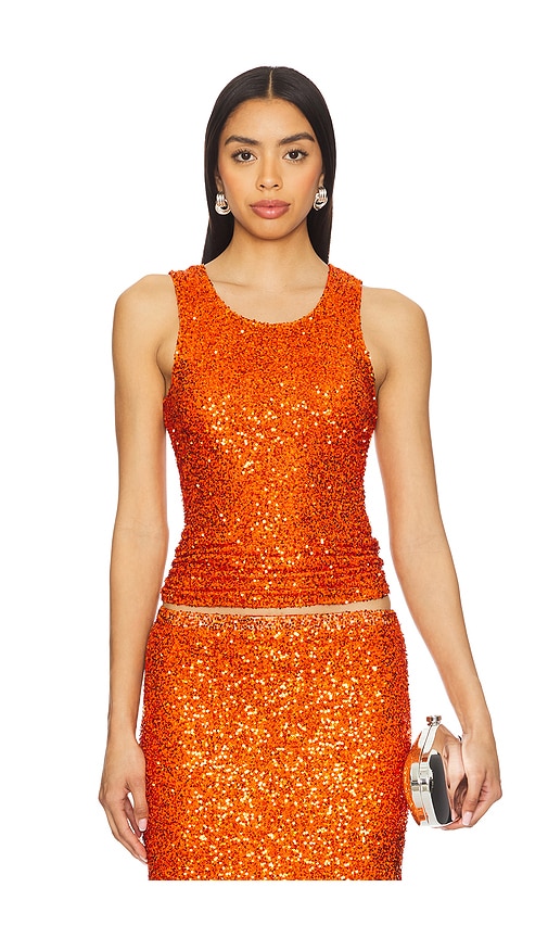 Rusty sequin vest