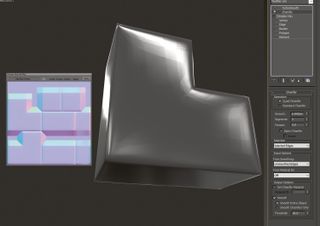 Add a Chamfer modifier over your Editable Poly and under your TurboSmooth