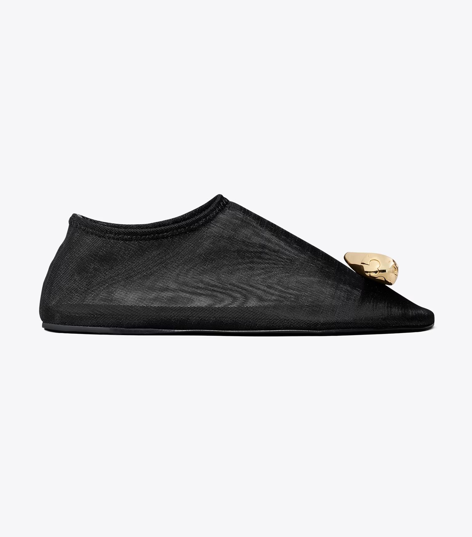 Patos Mesh Flat in White, Size 10
