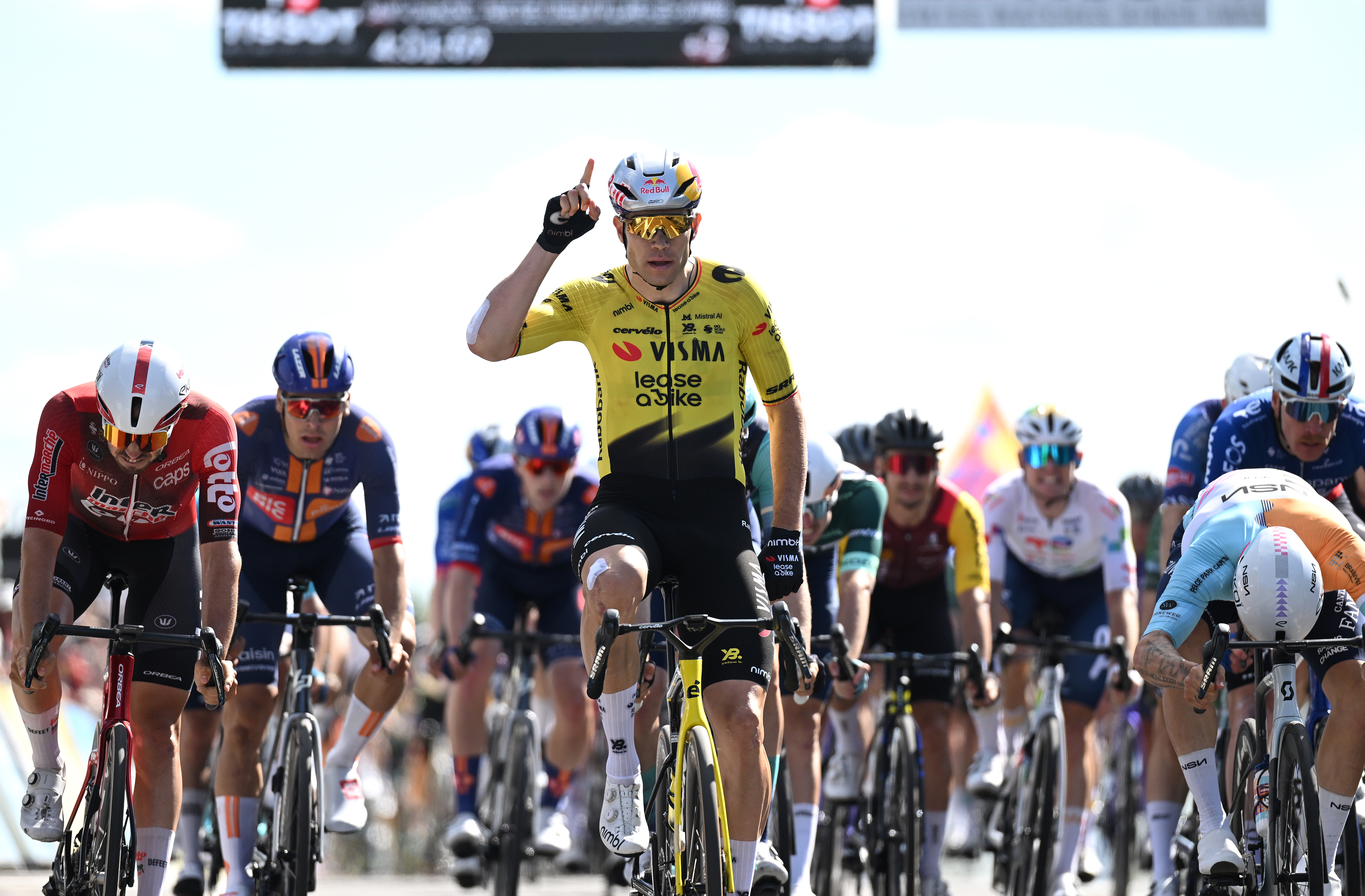 Wout van Aert wins stage five of the Tour Auvergne-Rh&ocirc;ne-Alpes