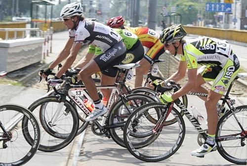 Tom&aacute;&scaron; Buch&aacute;cek rides at the pointy end of the field in the final stage.