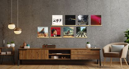 Vinyl Frames – 6 silver frames to display your album cover on the