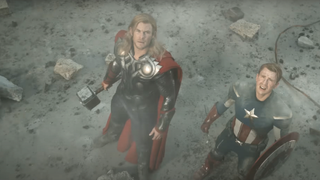 thor and captain america in the avengers