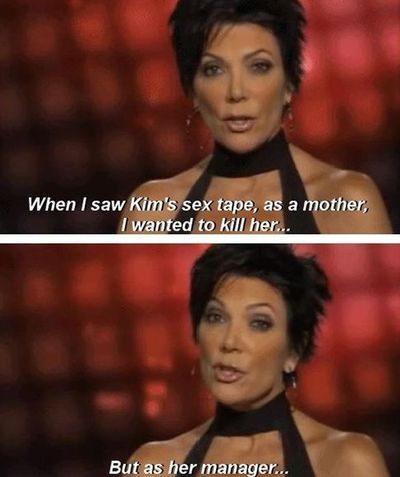 Kris Jenner on Kim Kardashian's Sex Tape - Kris Jenner Kim Kardashian