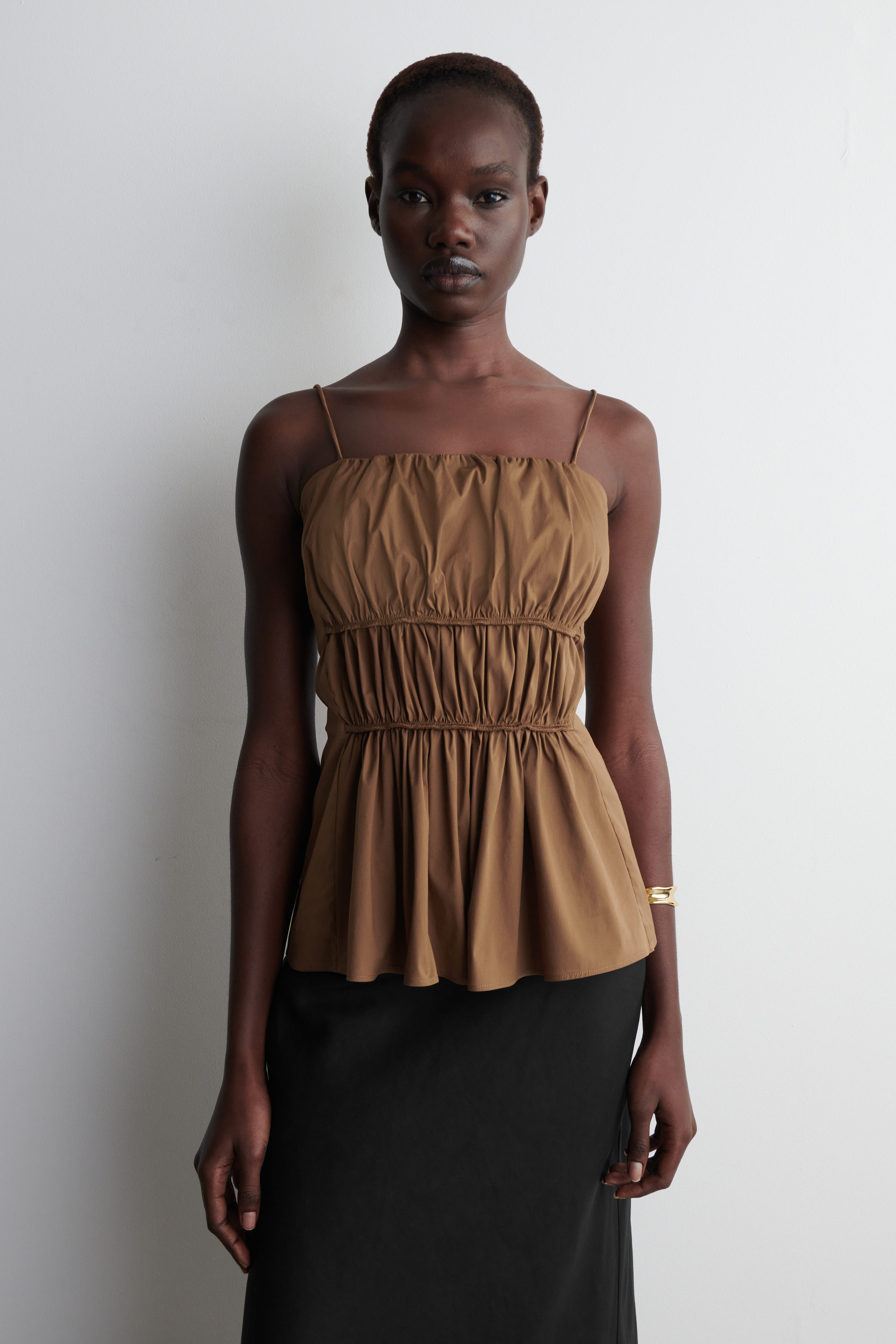 Gathered Cotton Top