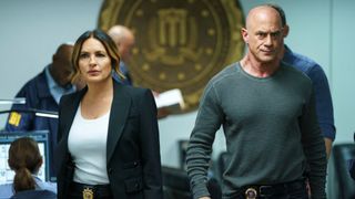  (l-r) Mariska Hargitay as Captain Olivia Benson, Christopher Meloni as Det. Elliot Stabler in Law and Order: Special Victims Unit