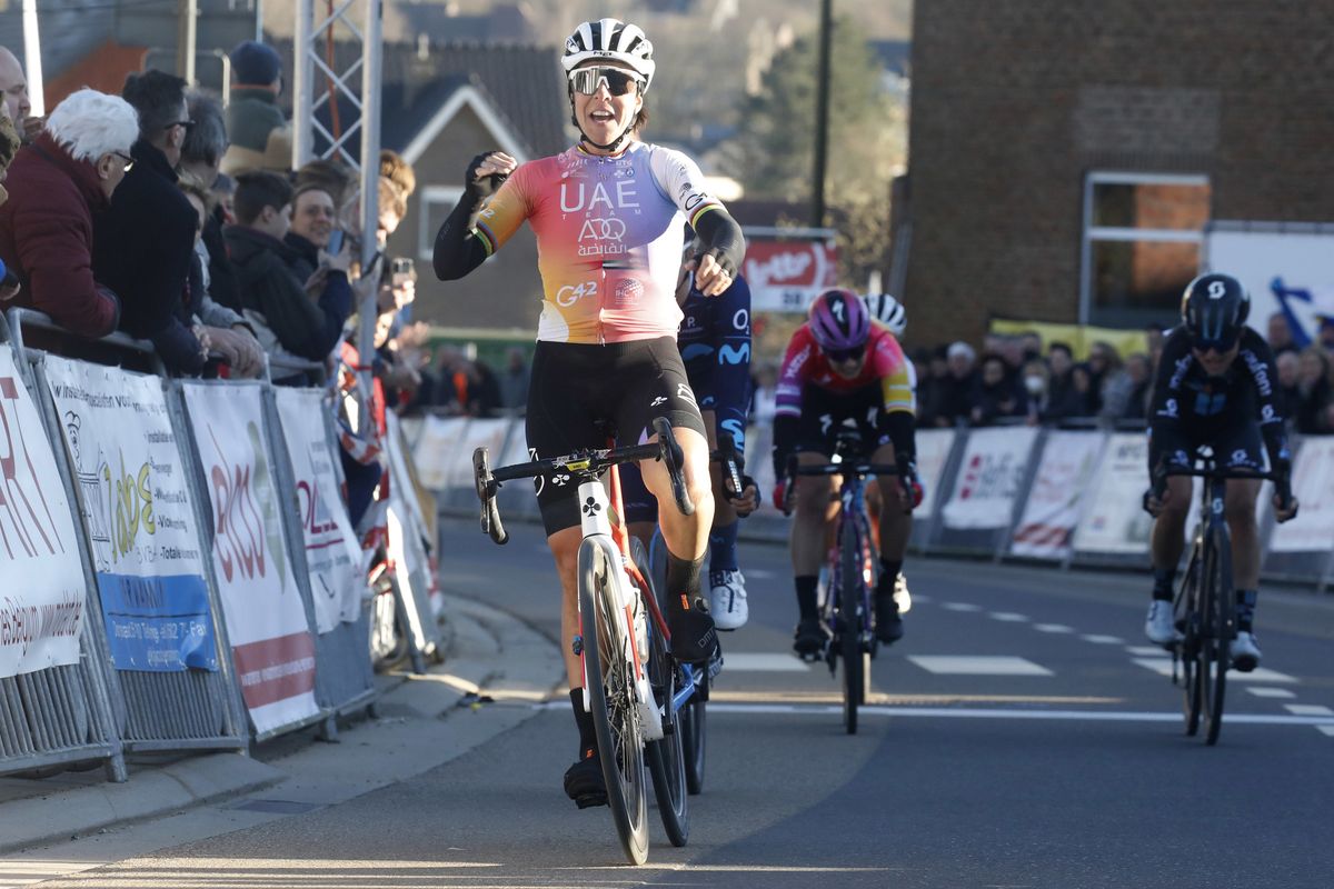 Omloop van het Hageland 2022 - 11th Edition - Tienen - Tielt Winge 128,2 km - 27/02/2022 - Marta Bastianelli (ITA - UAE Team ADQ) - photo Gomez/SprintCyclingAgency&Acirc;&copy;2022