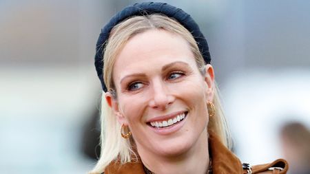 Zara Tindall attends day 1 of The Christmas Meeting at Cheltenham Racecourse on December 13, 2024