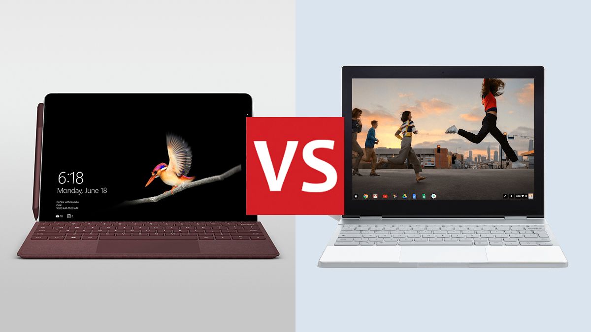 Microsoft Surface Go and Google Pixelbook