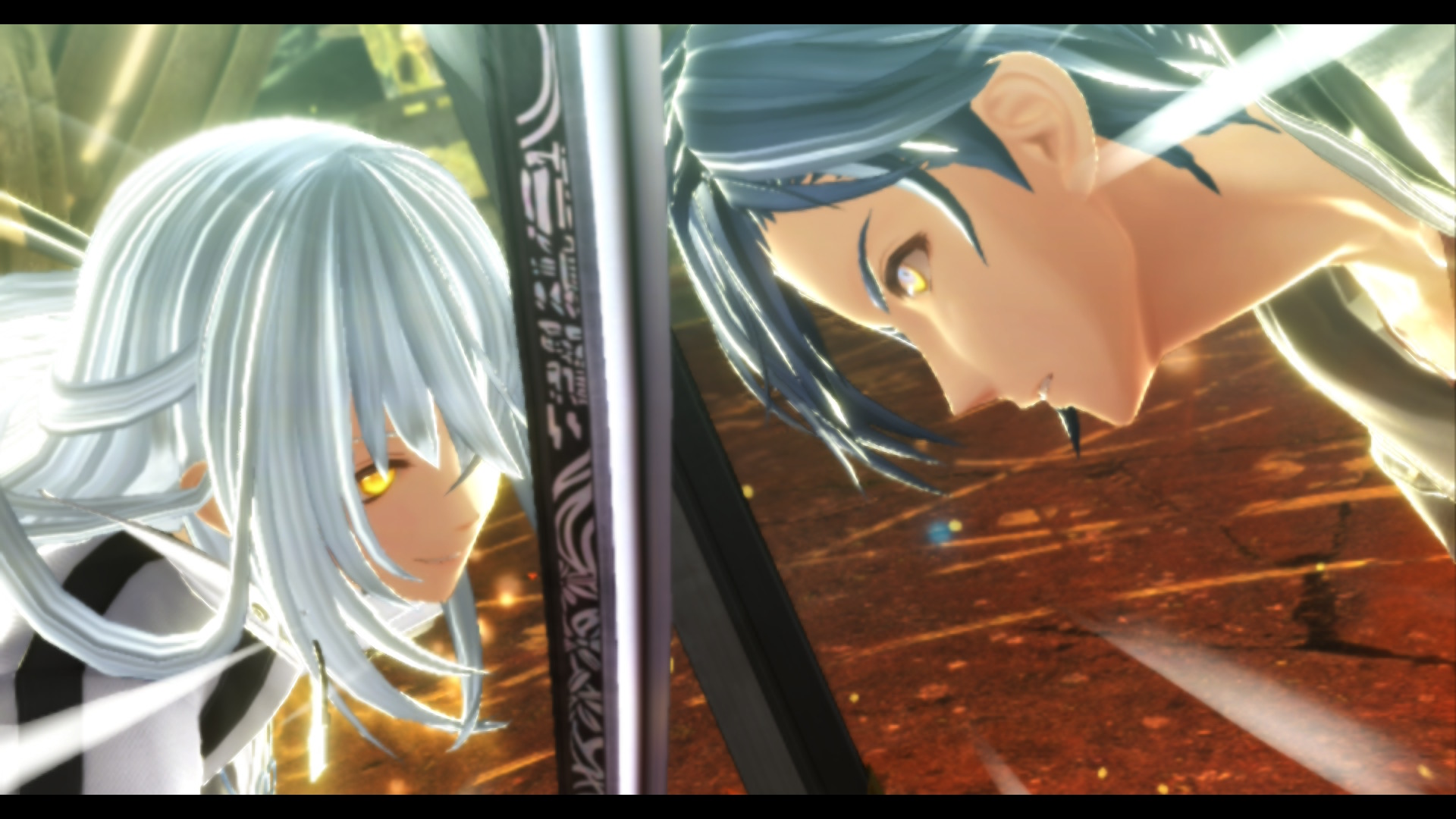 Rena and Rem clash with swords in Trails Beyond the Horizon