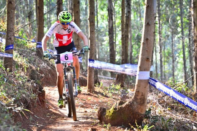 Switzerland's Alessandra Keller was unstoppable in the Junior Women's Cross Country