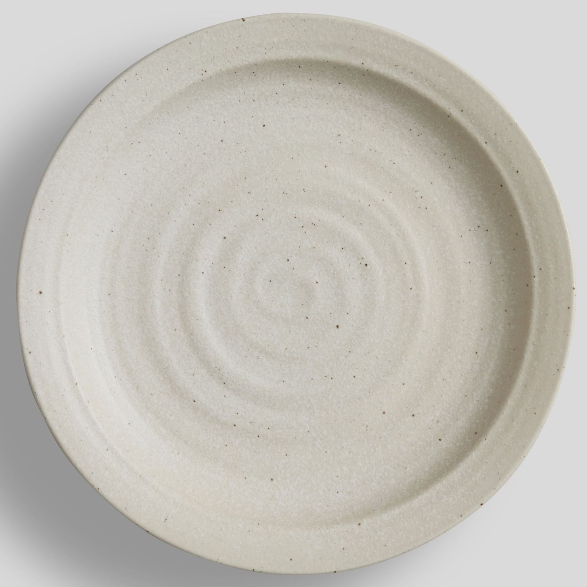 Off-white stone dinner plate