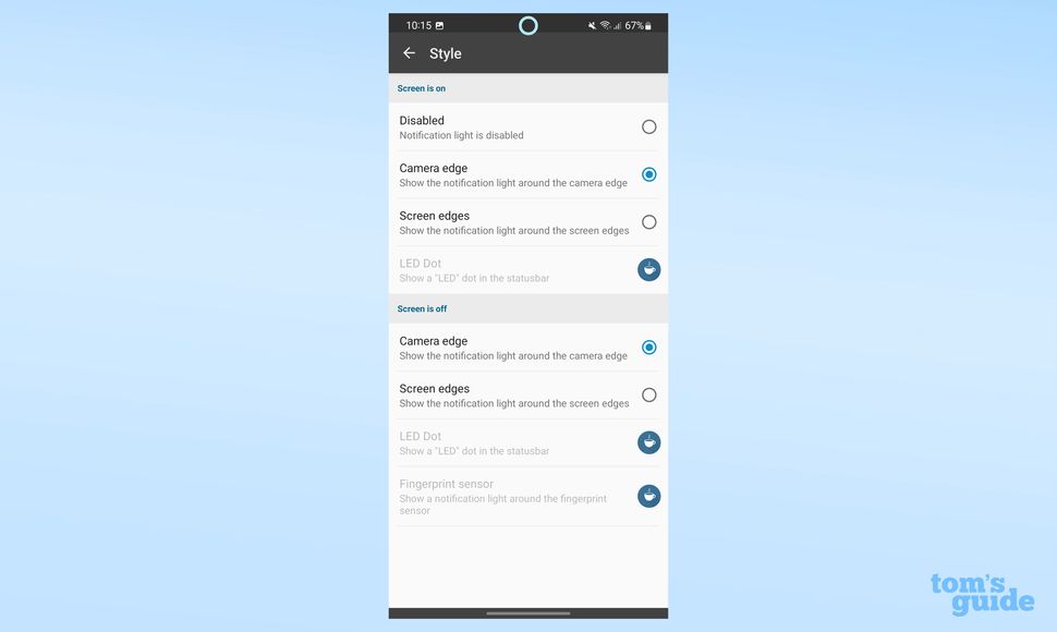 How to turn your Galaxy S22's punch hole into a notification light Tom's Guide