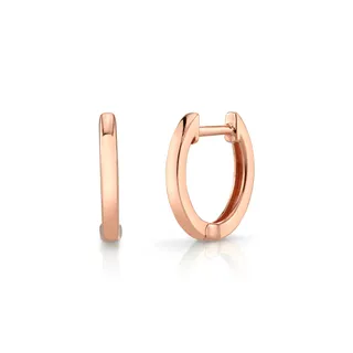 Huggies 18-Karat Rose Gold Hoop Earrings