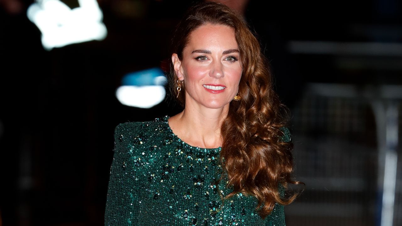 Kate Middleton&#039;s go-to sequin party dress and how to achieve the look. Seen here Princess of Wales attends the Royal Variety Performance at the Royal Albert Hall 