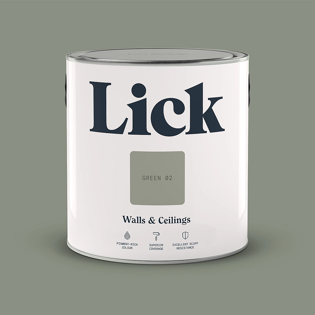 Lick Green 02 Matt Emulsion paint