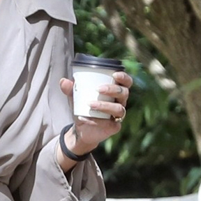 Zo&amp;euml; Kravitz was spotted wearing a London girl look and an engagement ring, while with boyfriend Harry Styles