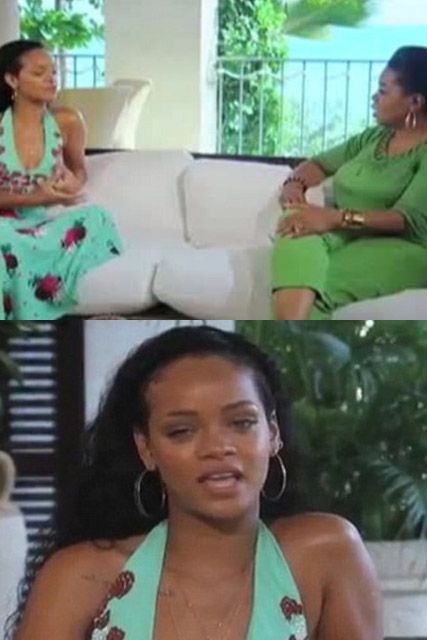 Rihanna and Oprah Winfrey