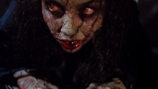Geretta Giancarlo transformed into a blood drooling zombie in Demons.