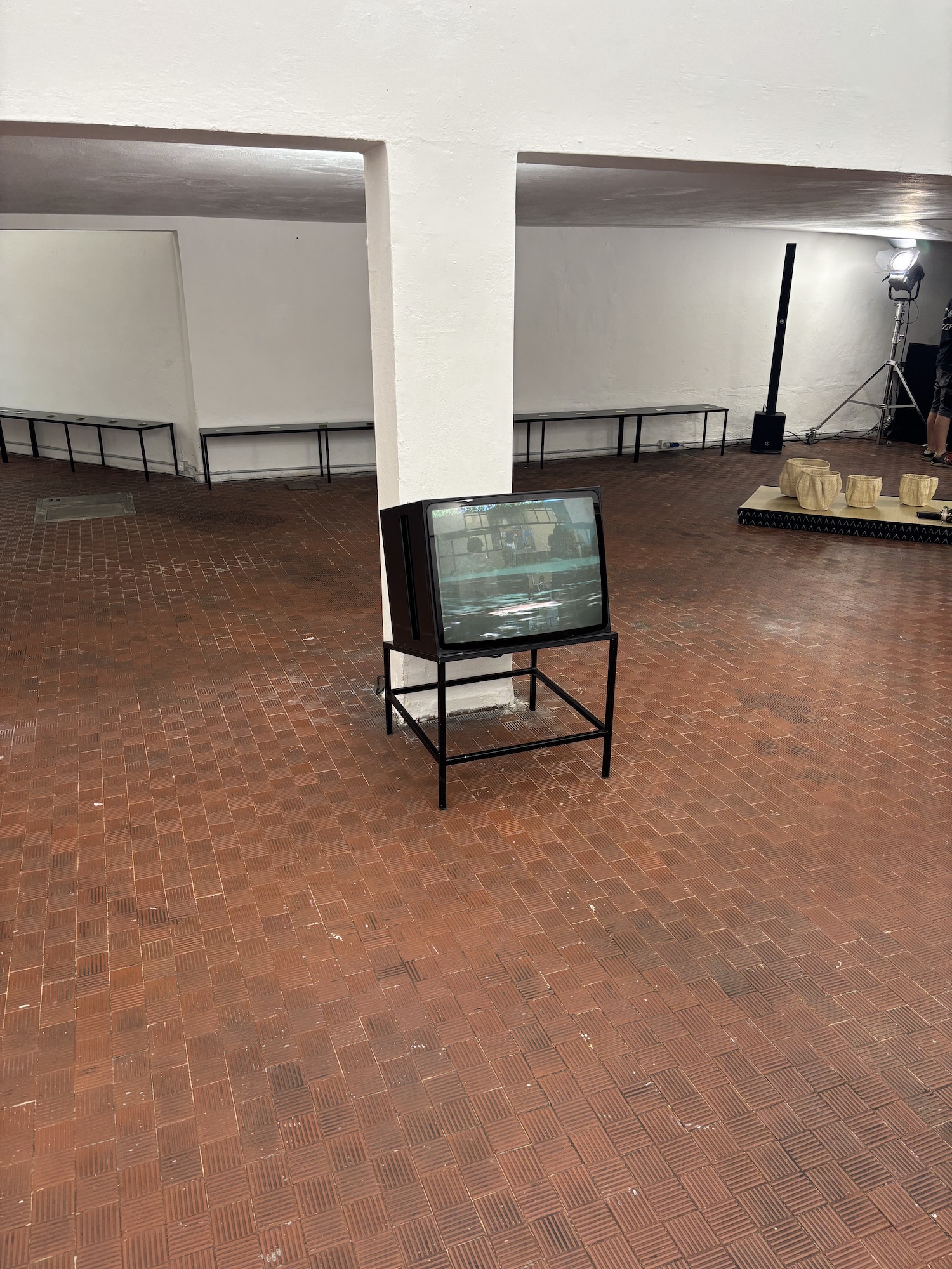 The set of Setchu’s runway show at Milan Fashion Week Men’s Spring/Summer 2026