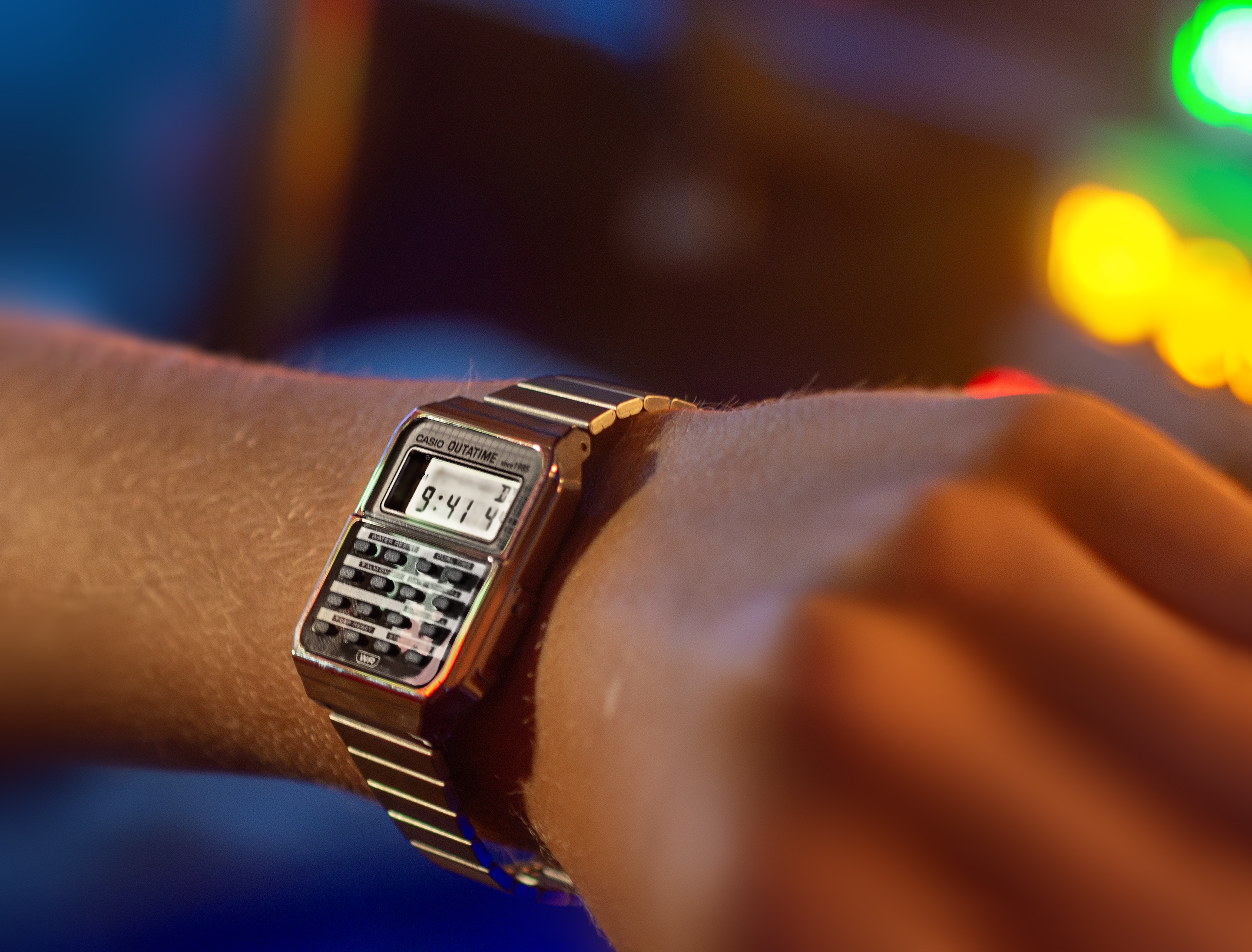 Casio Back to the Future watch on wrist
