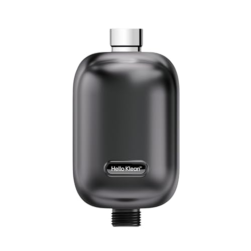 Hello Klean Shower Filter in Chrome - Filter Unwanted Metals, Chlorine &amp;amp; Impurities Found in Water - Improves Quality of Skin &amp;amp; Hair - Quick Easy Install for In-Line &amp;amp; Electric Shower