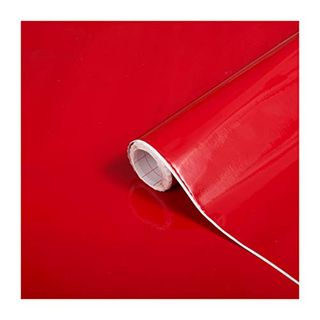 D-C-Fix 346-8345 Decorative Self-Adhesive Film, Glossy Red, 26