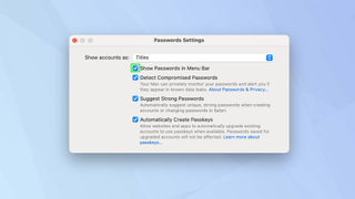 How to access your passwords from the menu bar in macOS Sequoia