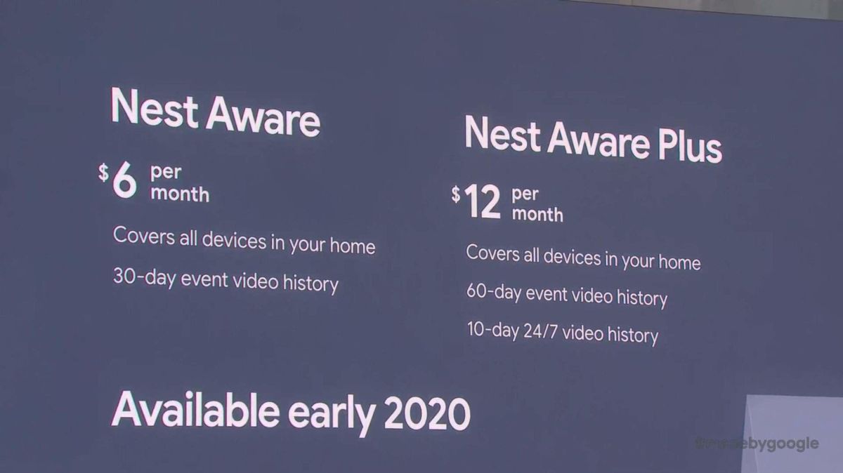 New Nest Aware Plans