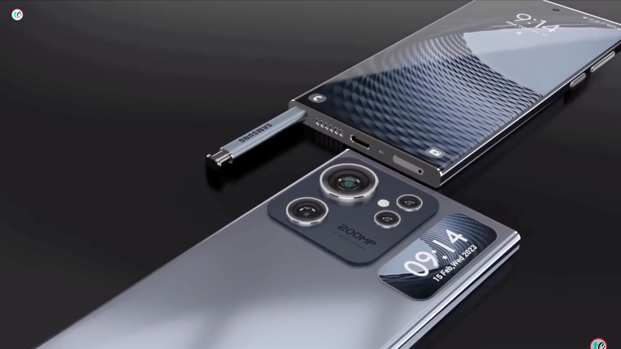 Renderings of the Samsung Galaxy S24 Ultra concept