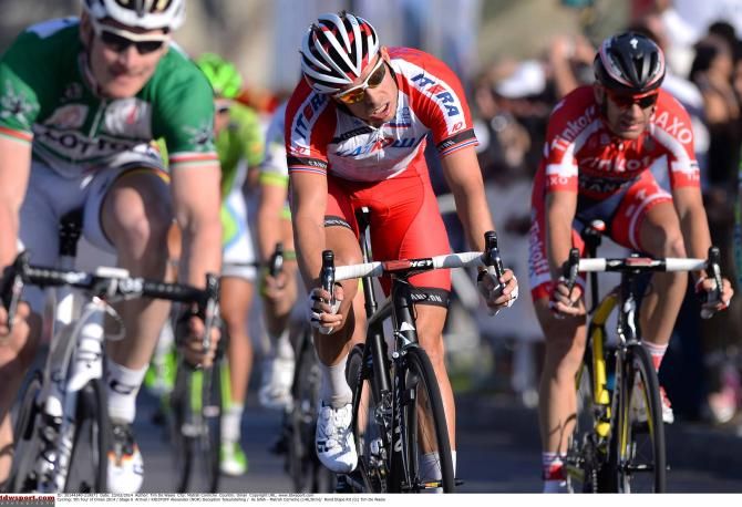 Alexander Kristoff (Katusha) was beaten in the sprint.
