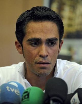 Alberto Contador made an emotional plea of innocence during his press conference