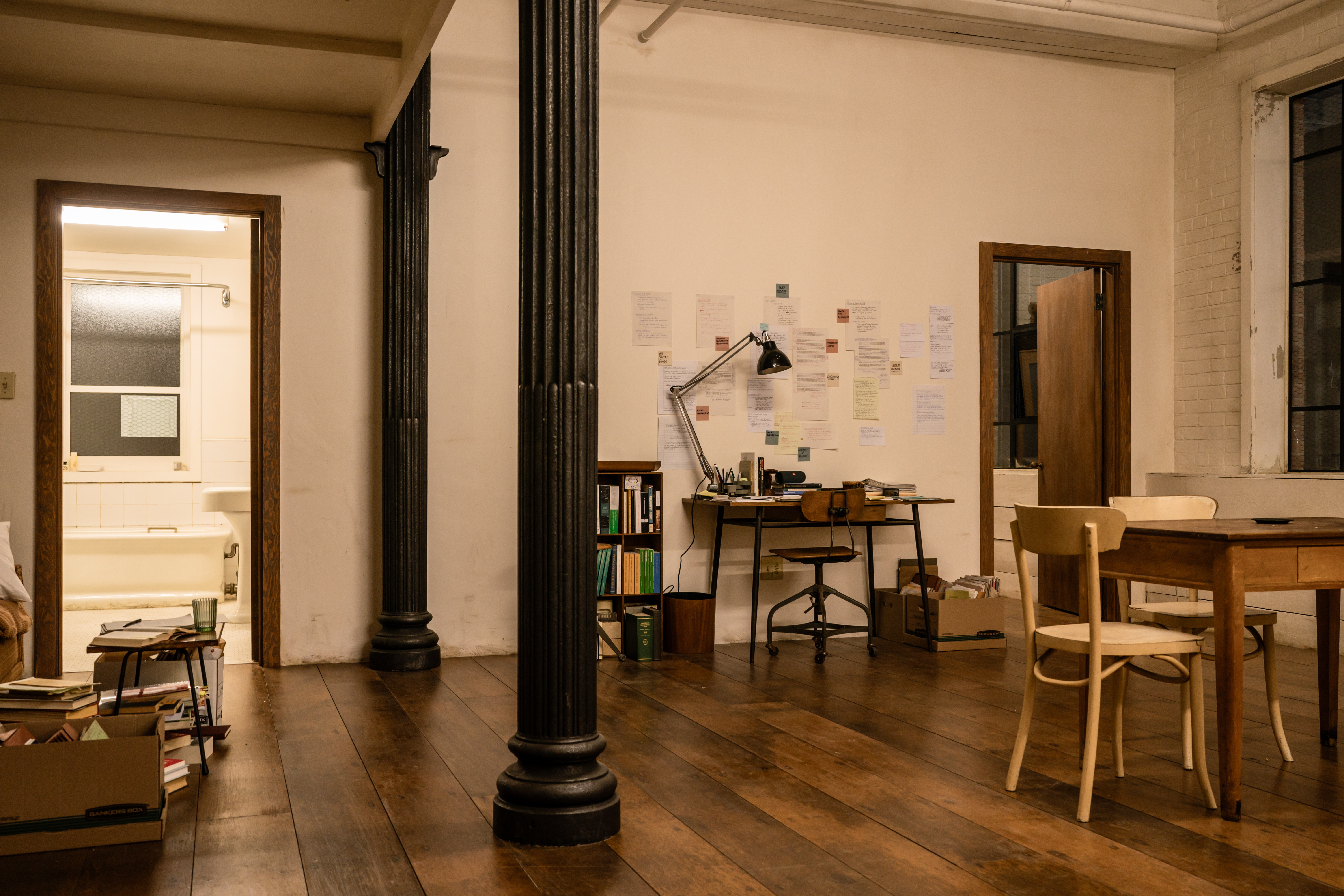 Film set for After the Hunt, a film by Luca Guadagnino