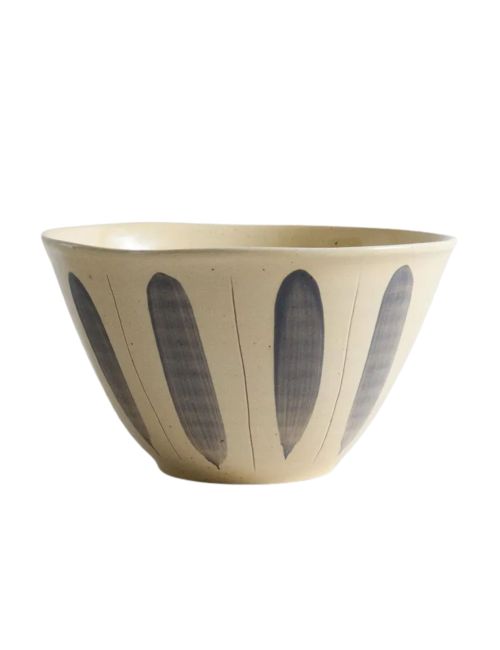 Oval Earthenware Salad Bowl
