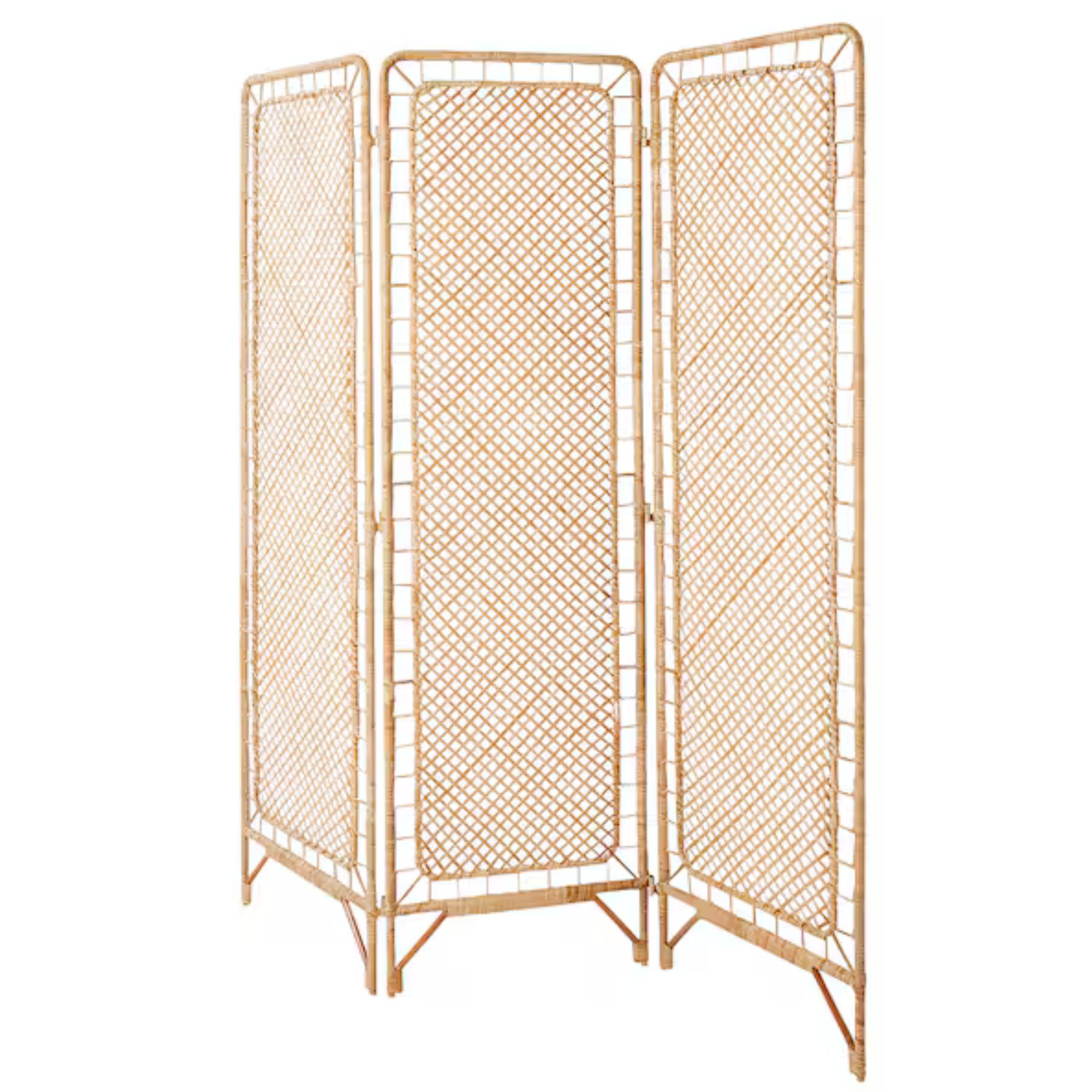 TOLKNING Room divider, handmade rattan, 59x66 7/8"