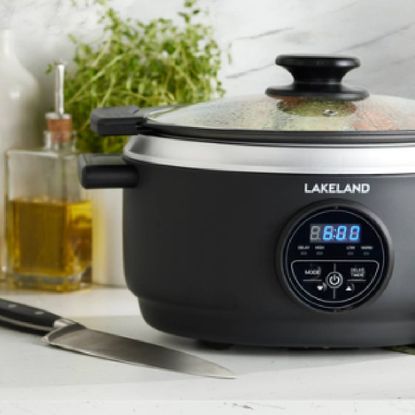 A Lakeland pressure cooker. 