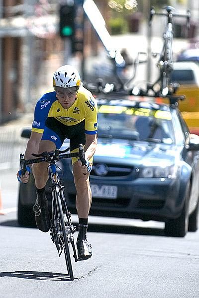 Chris Sutton (Garmin Slipstream) was always going to be up against it in the time trial with his teammate Brad Wiggins a TT specialist.
