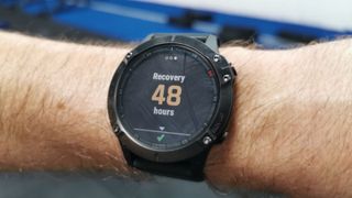 Garmin Fenix 6 showing recovery time