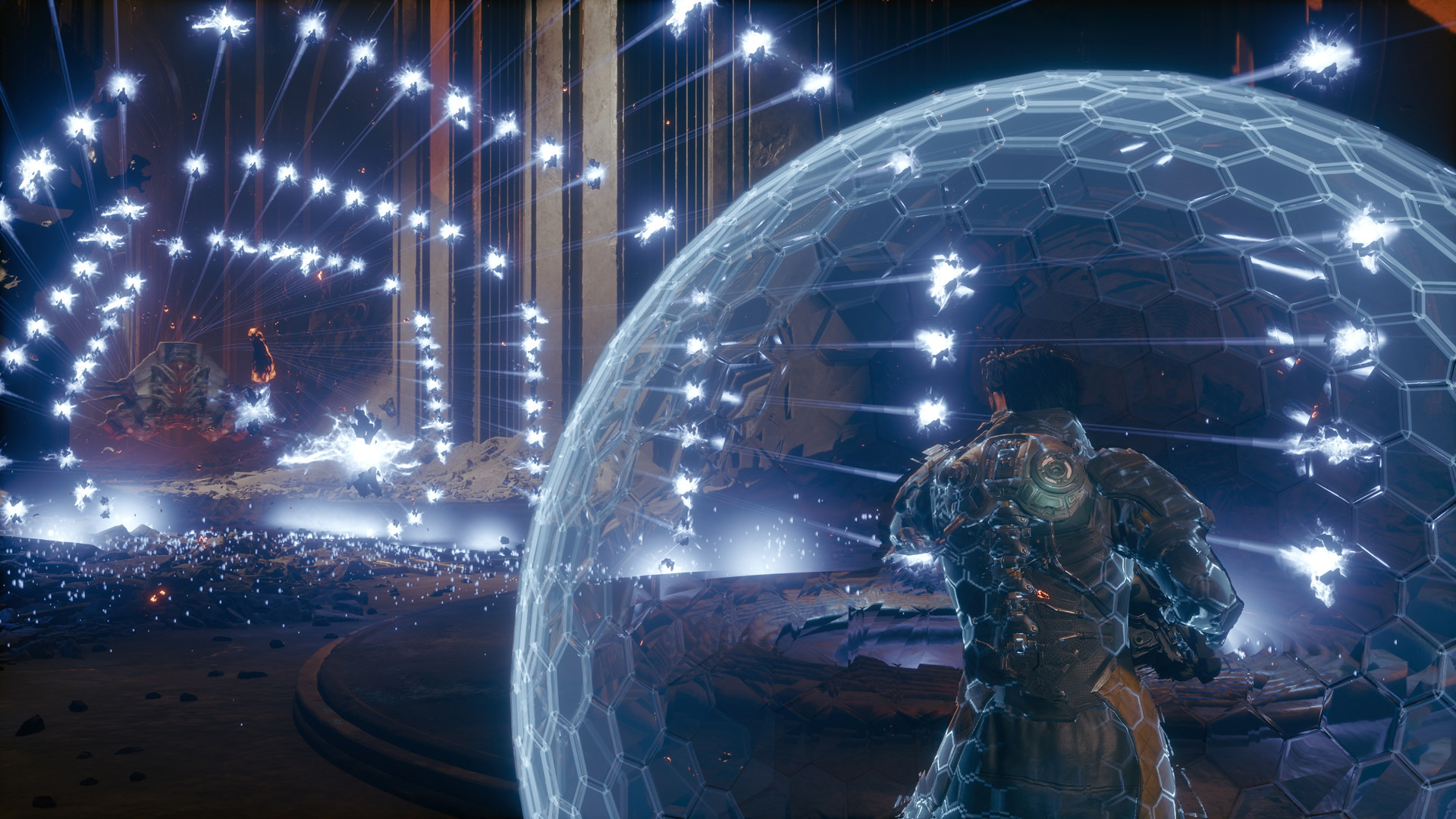 Screenshot from the video game Saros