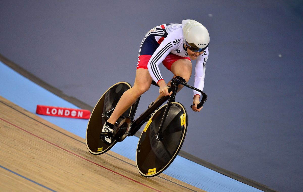 Jess Varnish at track Worlds