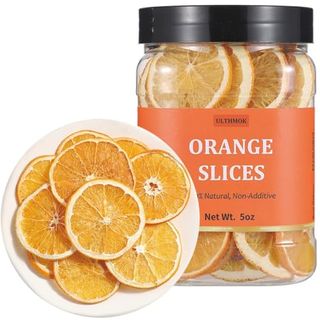 Premium Dried Orange Slices 5 Oz/142g,dehydrated Dried Oranges.100% Natural & No Additives,no Sugar Added.