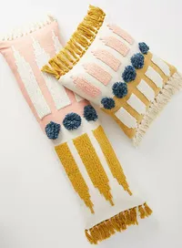 Anthropologie, Textured Luciana Pillow | $70.40