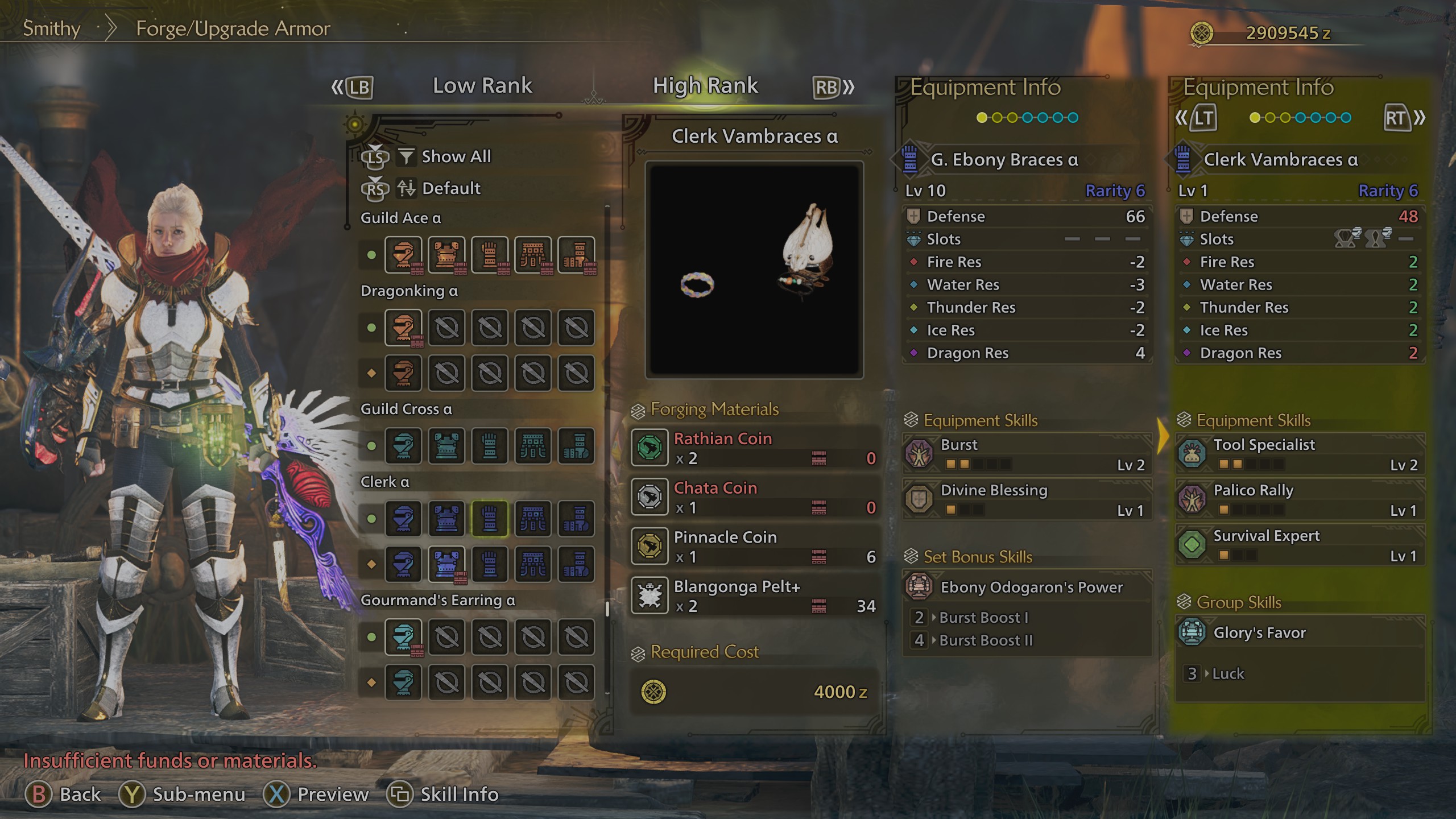 Monster Hunter Wilds Clerk Vambraces