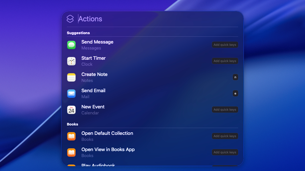macOS Tahoe Spotlight Search
