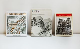 Designer Thomas Heatherwick chose a trio of tomes by British-born American illustrator and writer David Macaulay: 'Underground', 'City' and 'Cathedral'.
