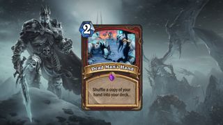 Card images and art from Hearthstone's Knights of the Frozen Throne expansion.