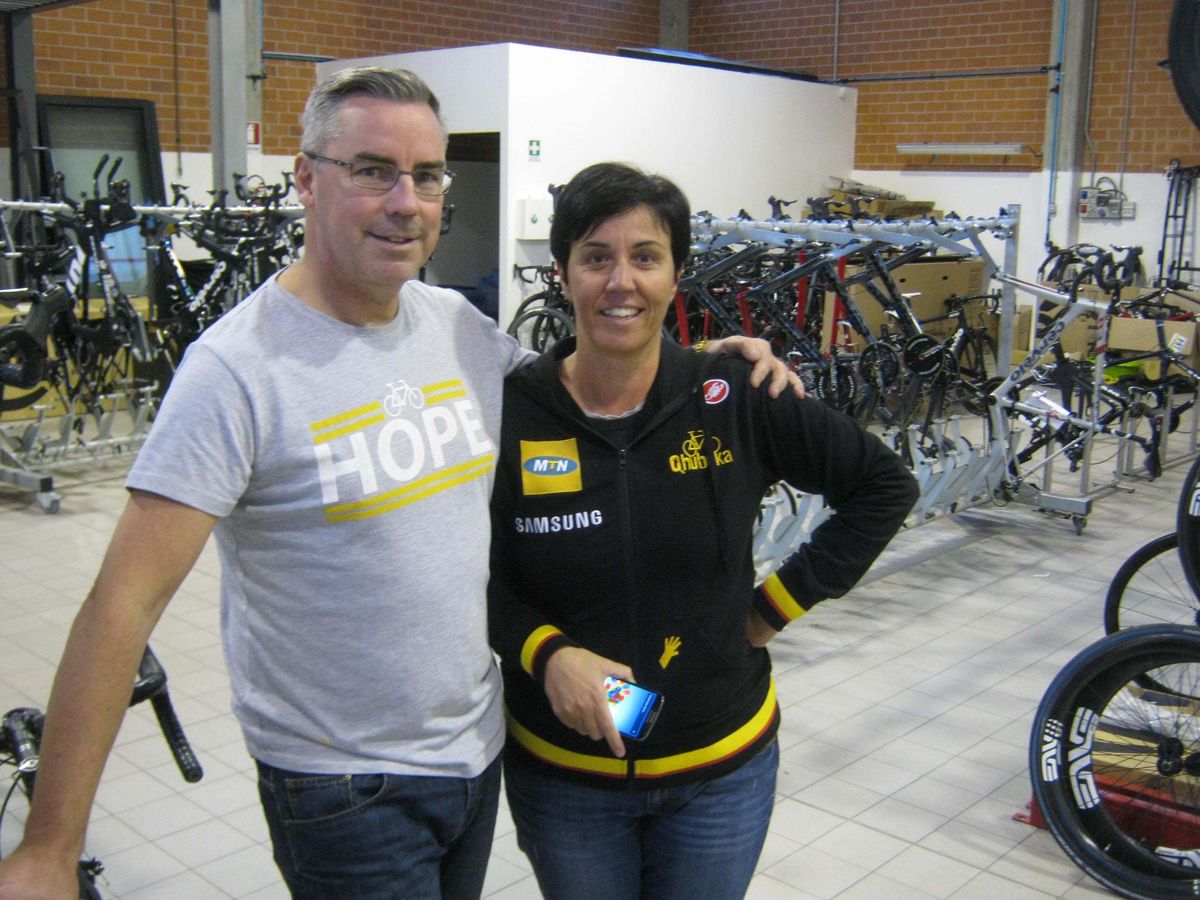 General manager Brian Smith with office manager Mary di Lanno