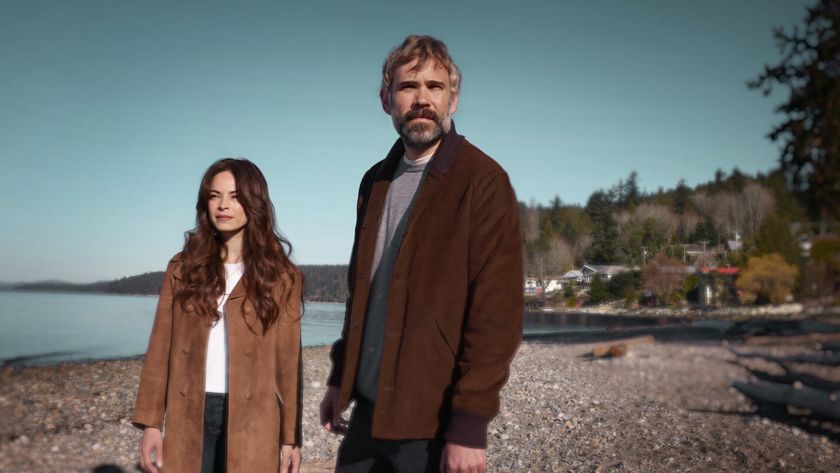 Detective Karl Alberg (played by Rossif Sutherland) and Cassandra Lee (Kristin Kreuk) look for the truth in &quot;Murder in a Small Town&quot; season 2